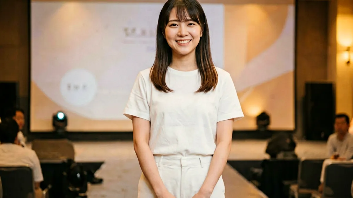 白咲舞近期出席活动时的现场写真，展现自然笑容与清新造型